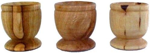 15 Olive Wood Communion Cups Set Spiritual Religious Made in Bethlehem