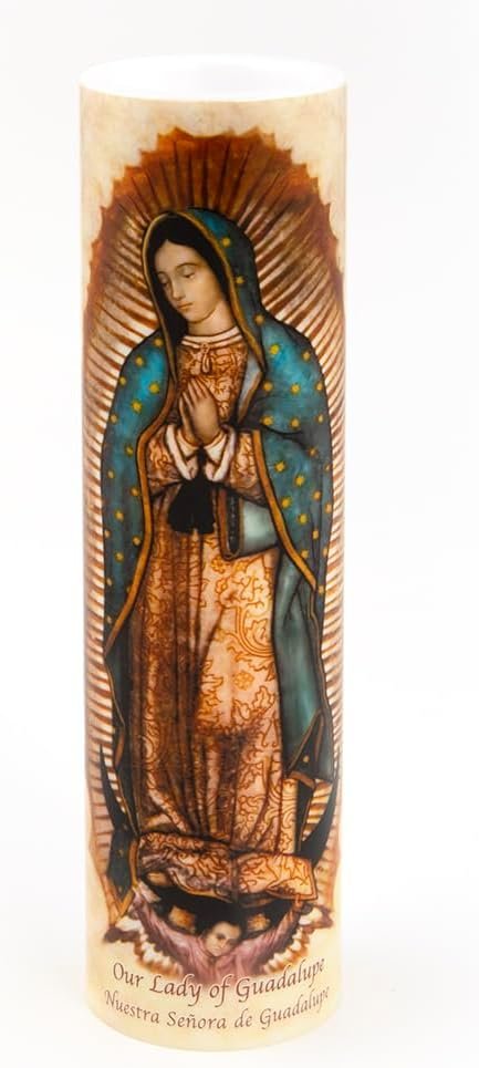 Our Lady of Guadalupe, LED Flameless Devotional Prayer Candle