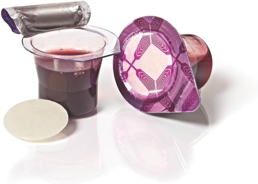 Prefilled Communion Cups and Wafer with Juice – 50 Sets in Box