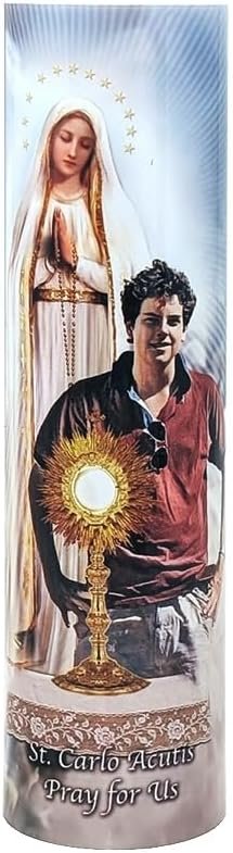 St Carlo Acutis LED Prayer Candle