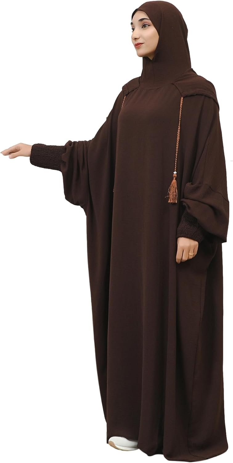 Abaya with Hat – Muslim Abaya Dress for Women Comfortable & Versatile for Travel & Prayer