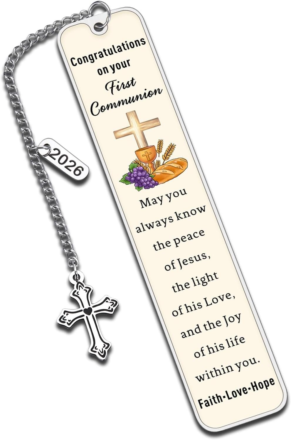 2026 First Communion Gifts for Girls Boys – 1st Communion Gifts for Boys Girls Catholic First Communionn Bookmark Girl Boy Easter Basket Stuffers Christian Bookmarks for Her Him Easter Gift for Kids