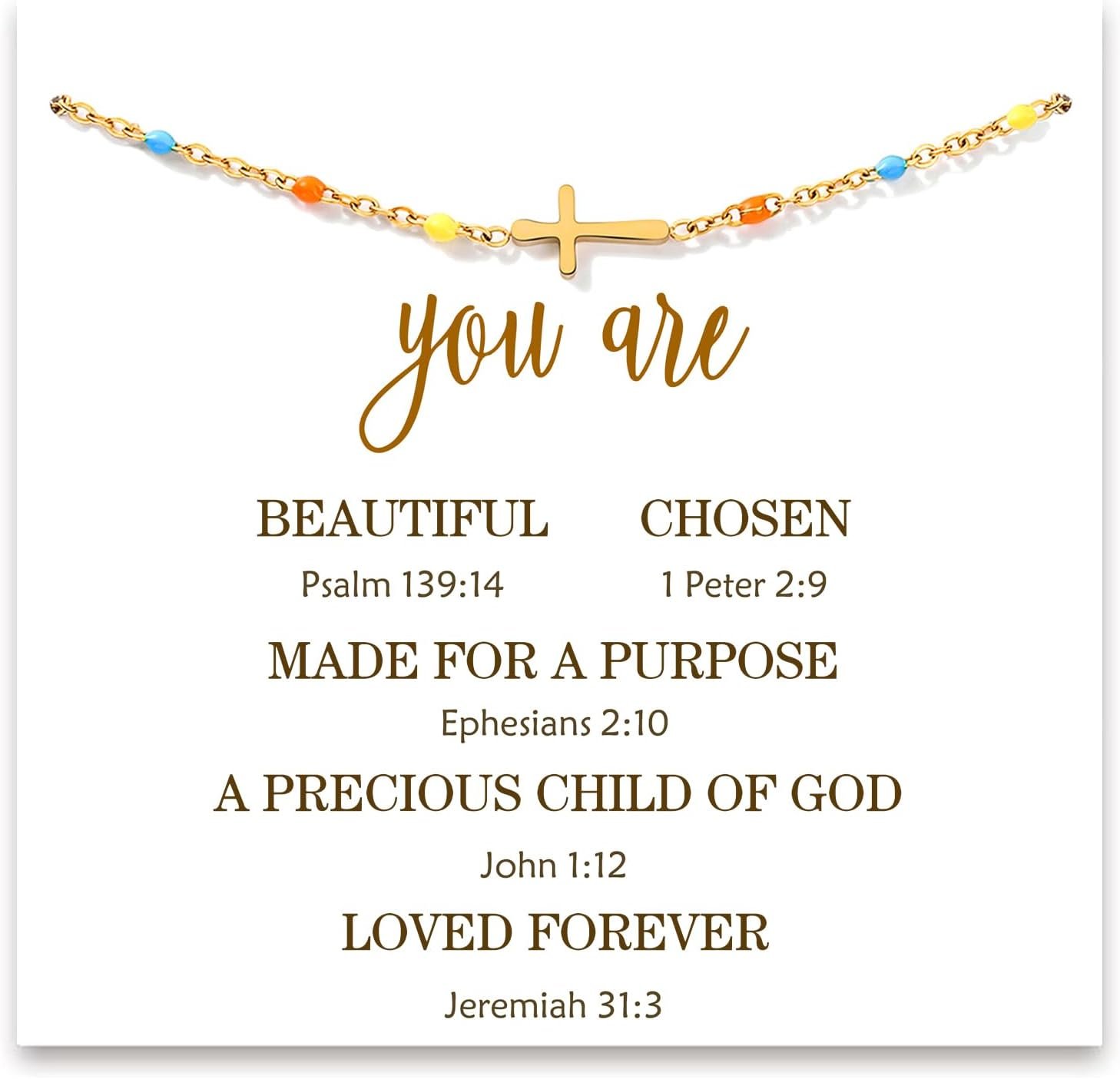 Christian Easter Gifts for Women, Easter Basket Stuffers Religious Cross Bracelet Jewelry for Women Faith, Inspirational Jesus Birthday Gifts for Friends/Mom/Grandma/Daughter/Sisters/Granddaughter/Her