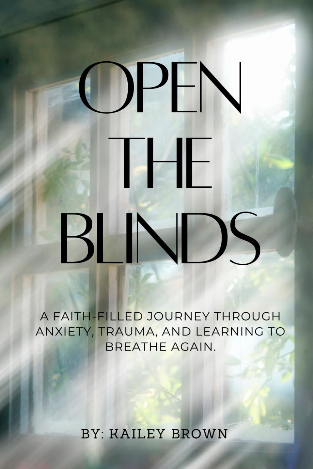 Open The Blinds: A faith-filled journey through anxiety, trauma, and learning to breathe again.