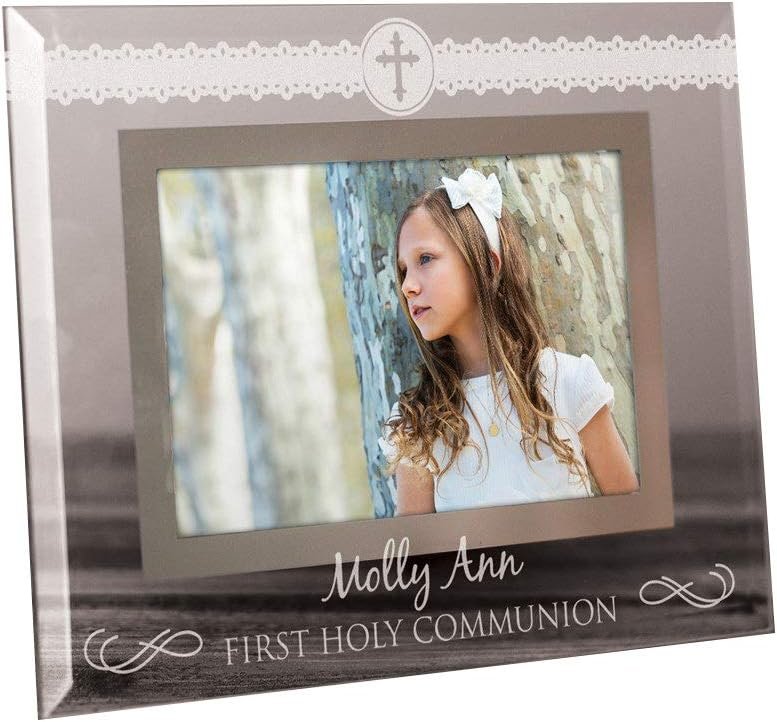 GiftsForYouNow Personalized First Holy Communion Glass Frame