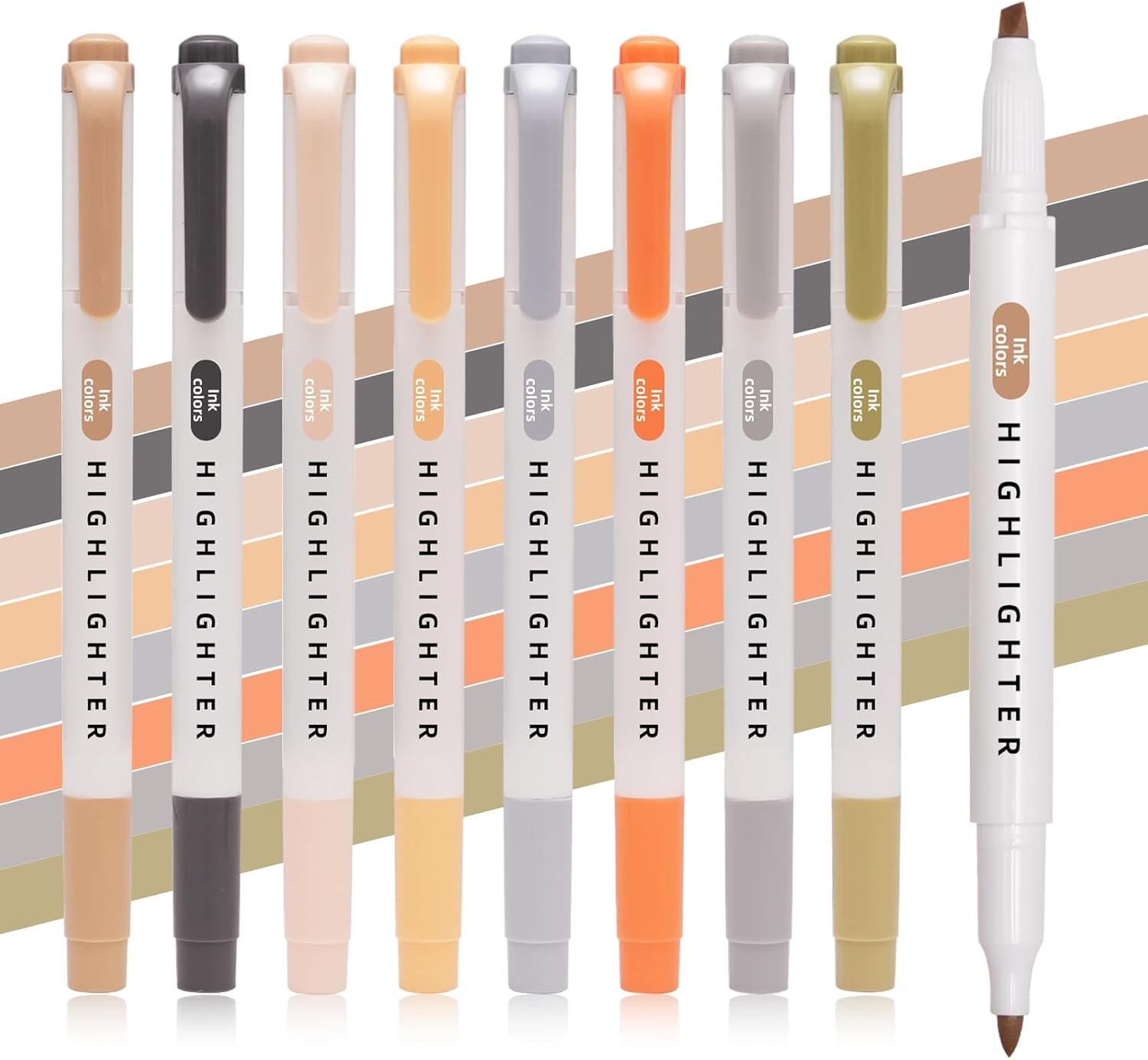Pastel Highlighters Set, 8 Pack Highlighters Assorted Colors, Bible Highlighter No Bleed, Quick Dry Dual Tip Unique Retro Colors Highlighter Markers for Bible Journals, Easter Gifts