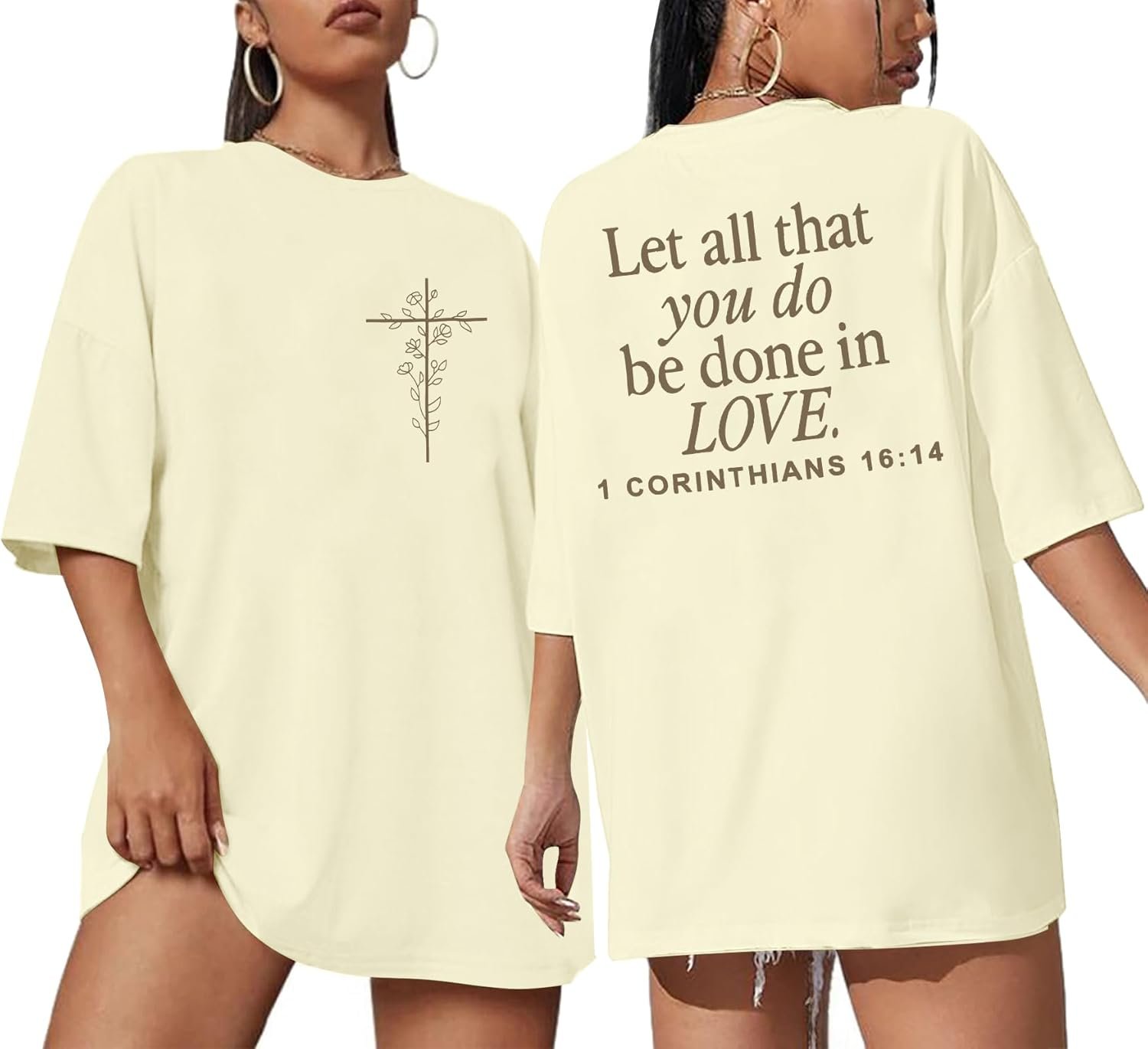Christian Shirts for Women Oversized Jesus Shirt Religious Faith Tshirts Inspirational Graphic Tees Short Sleeve Top