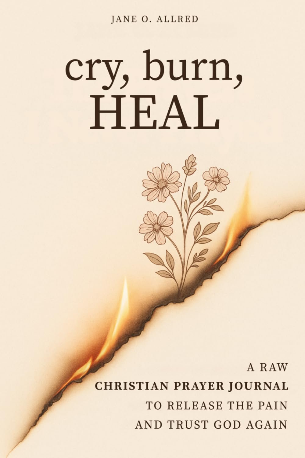 Cry, Burn, Heal: A Raw Christian Prayer Journal to Release the Pain and Trust God Again
