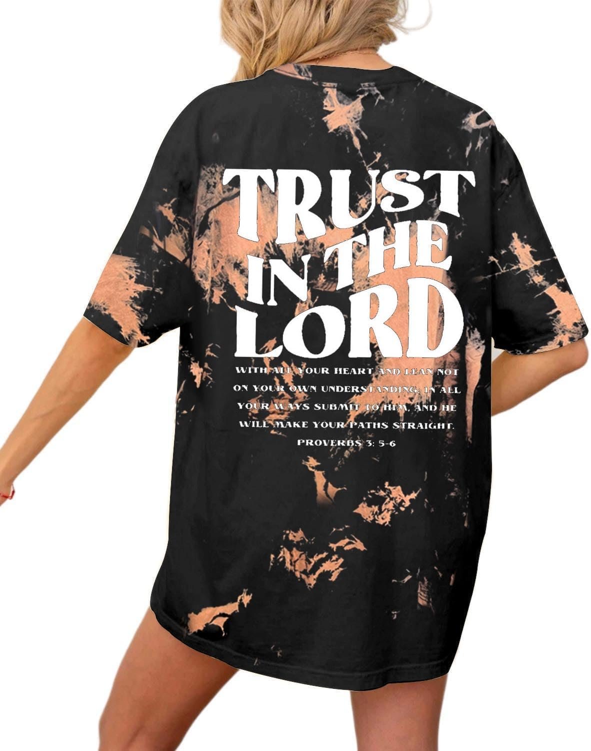 Oversized Tshirt Christian Shirts Short Sleeve Faith Letter Print Tee Shirt Casual Loose Tops