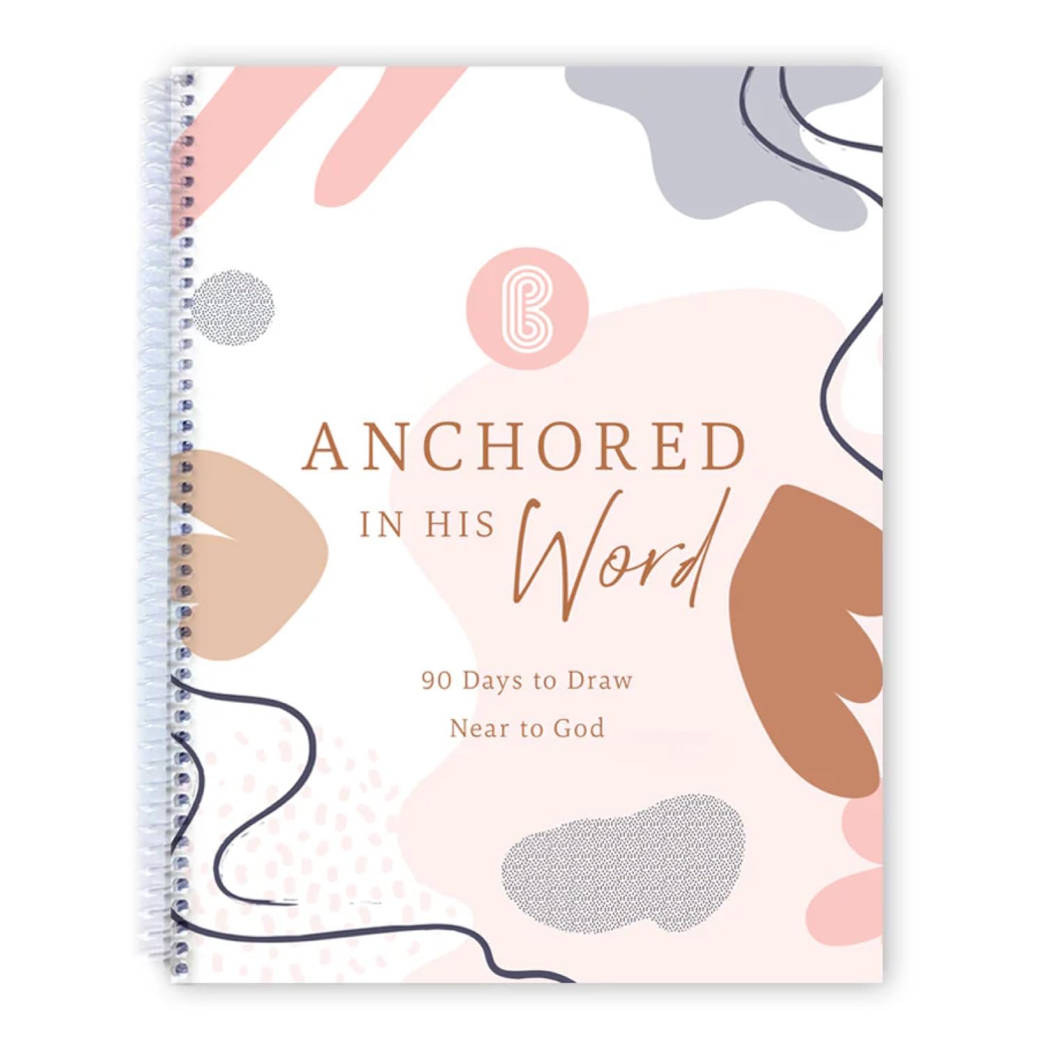 SPIRAL BIBLE® Anchored In His Word 90 Day Devotional | Christian Devotional for Women & Men | Daily Scripture, Reflection & Prayer Prompts | 8.5 x 11 Hardcover with Wide Margins for Journaling