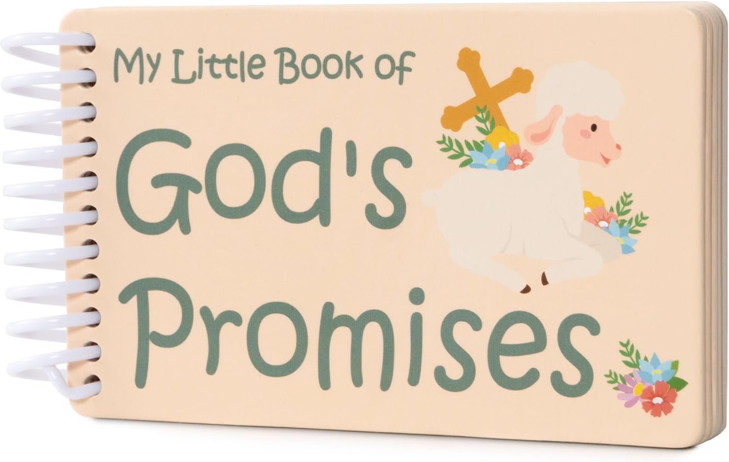 God’s Promises Book 5×3×0.5 in – Baptism Gifts Idea for Boys Girls Baby Kid Godson Goddaughter from Godmother, First Birthday Gift Christian Baby Books First Bible Grandson Granddaughter Baby Shower