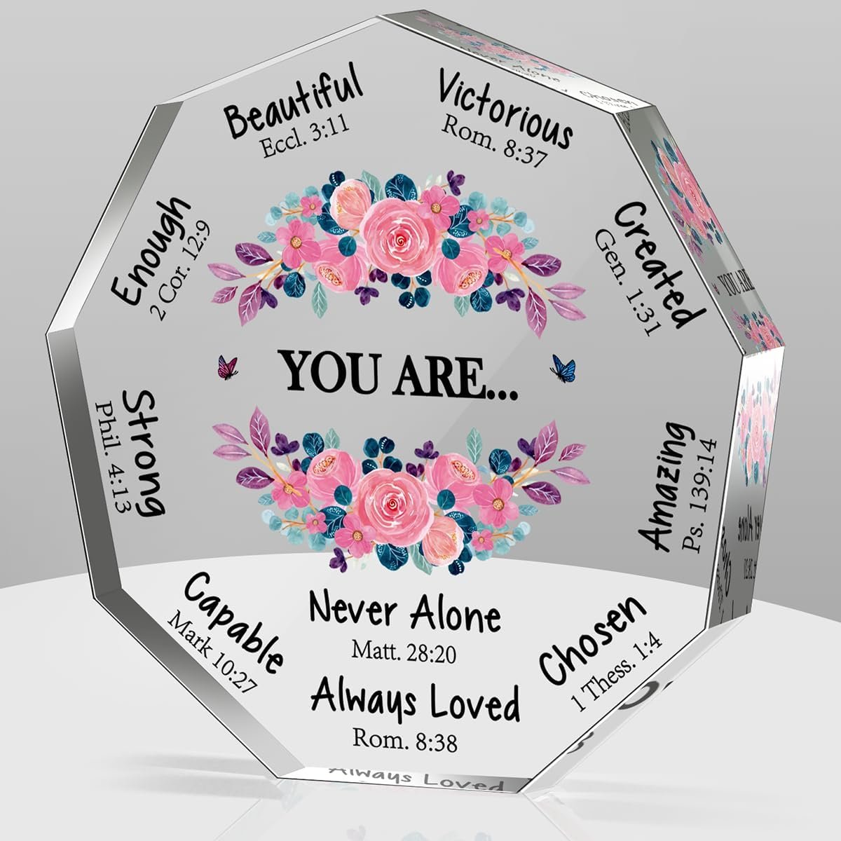 Christian Gifts for Women Birthday Christmas Inspiration Religious Gifts Spiritual Catholic Pastor Wife Appreciation Gift for Women Her Mom Friends Sister Female Coworker Sister Christian Sign Plaque