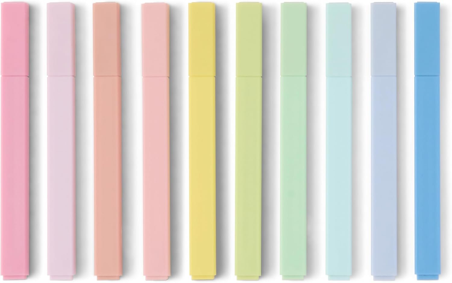 Amazon Basics Pastel Bible Highlighters Set, No Bleed, Chisel Tip, Soft Pastel Colors, 10 Count