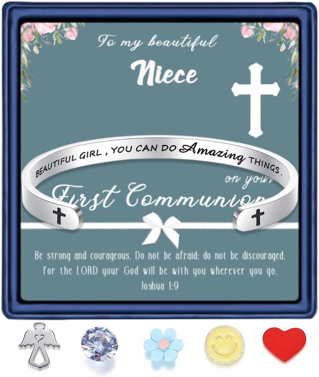 SAM & LORI Confirmation Gifts/First Communion Gifts-Bracelet for Goddaughter Daughter Niece Granddaughter