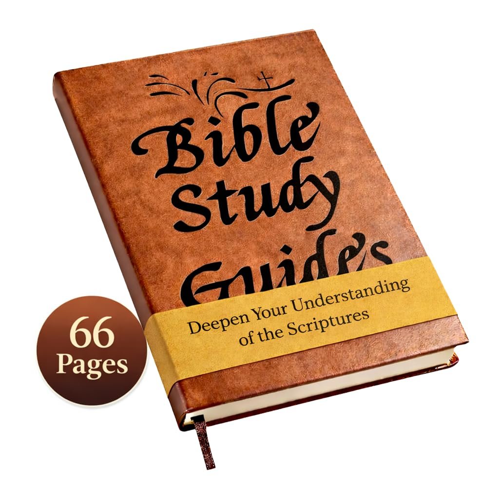 AIPULL Bible Study Guide, Complete Bible Study Guides 66 Pages for Men & Women, Devotional Journal with Scripture Summaries & Daily Reflections for Christian Beginner Spiritual Growth