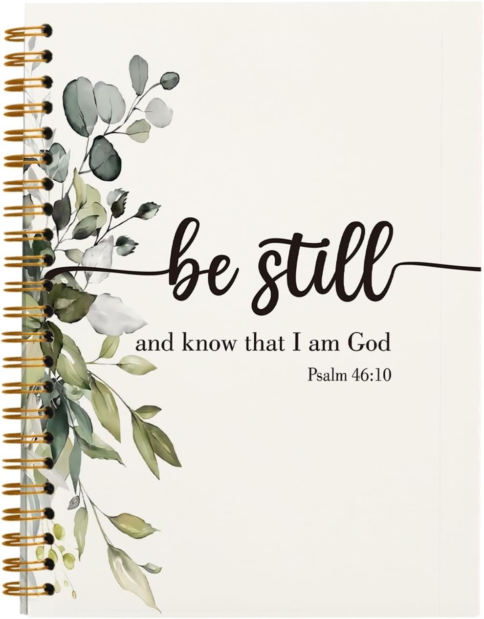 OXW Prayer Journal for Woman, Bible Study Journal Notebook for Women, Christian Bible Gifts for Women, Christian Journal Notebook for Bible Notes, Church Notes Journal, Psalm 46:10(5.5” X 8.3”)