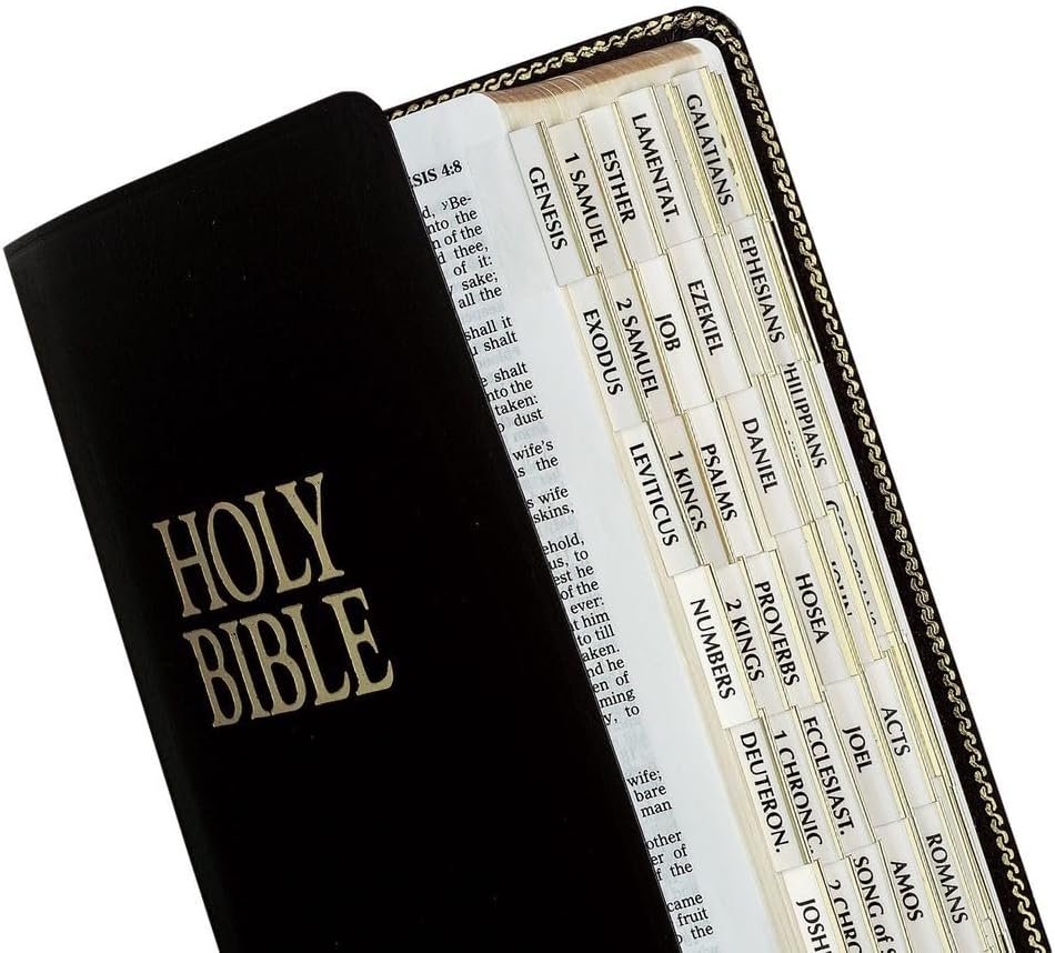 Tabbies Gold-Edged Bible Indexing Tabs, Old & New Testament, 80 Tabs Including 64 Books & 16 Reference Tabs (58331)