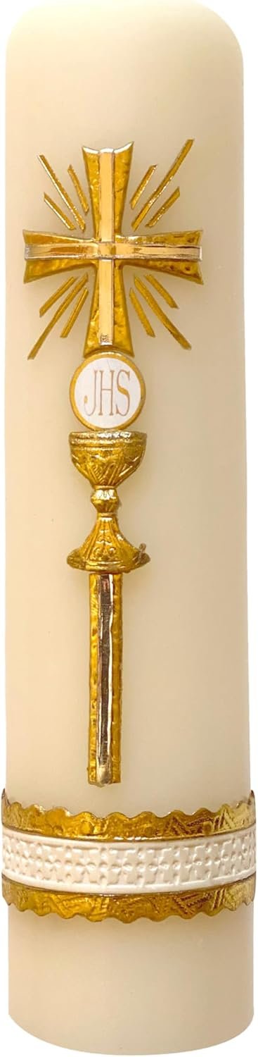 Custody Cross Candle Prayer Mass Jesus Cirio Handmade Vela Custodia