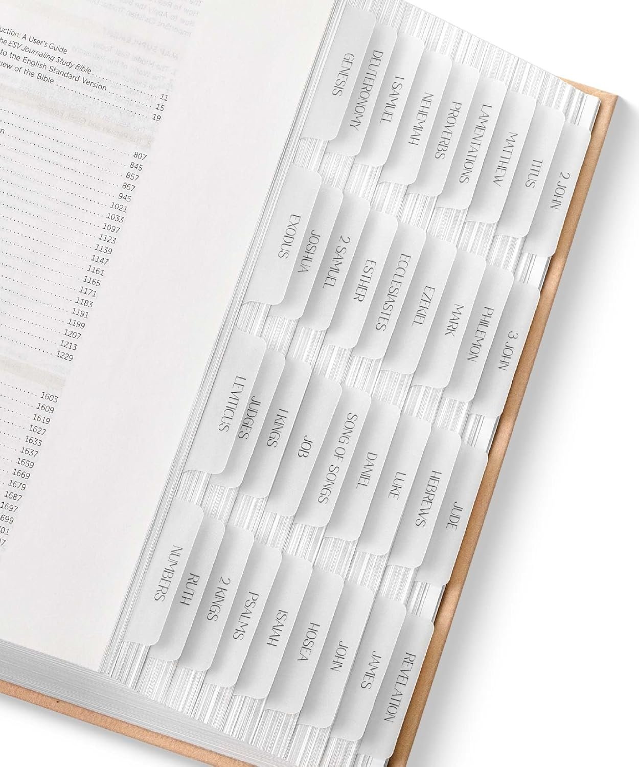 Mr. Pen- Bible Tabs, 75 Tabs, Translucent White Laminated Bible Tabs for Women and Men, Bible Tabs for Study Bible Index Tabs, Bible Labels Tabs, Mr Pen Bible Tabs for Women Study Bible