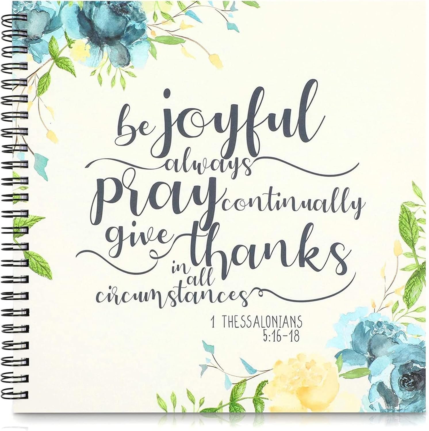 Faithful Finds Prayer Journal for Women – Spiral Bound, 60 Sheets/120 Pages, 8.8 x 8.5 In – Bible Journal for Daily Devotional Study & Note Taking