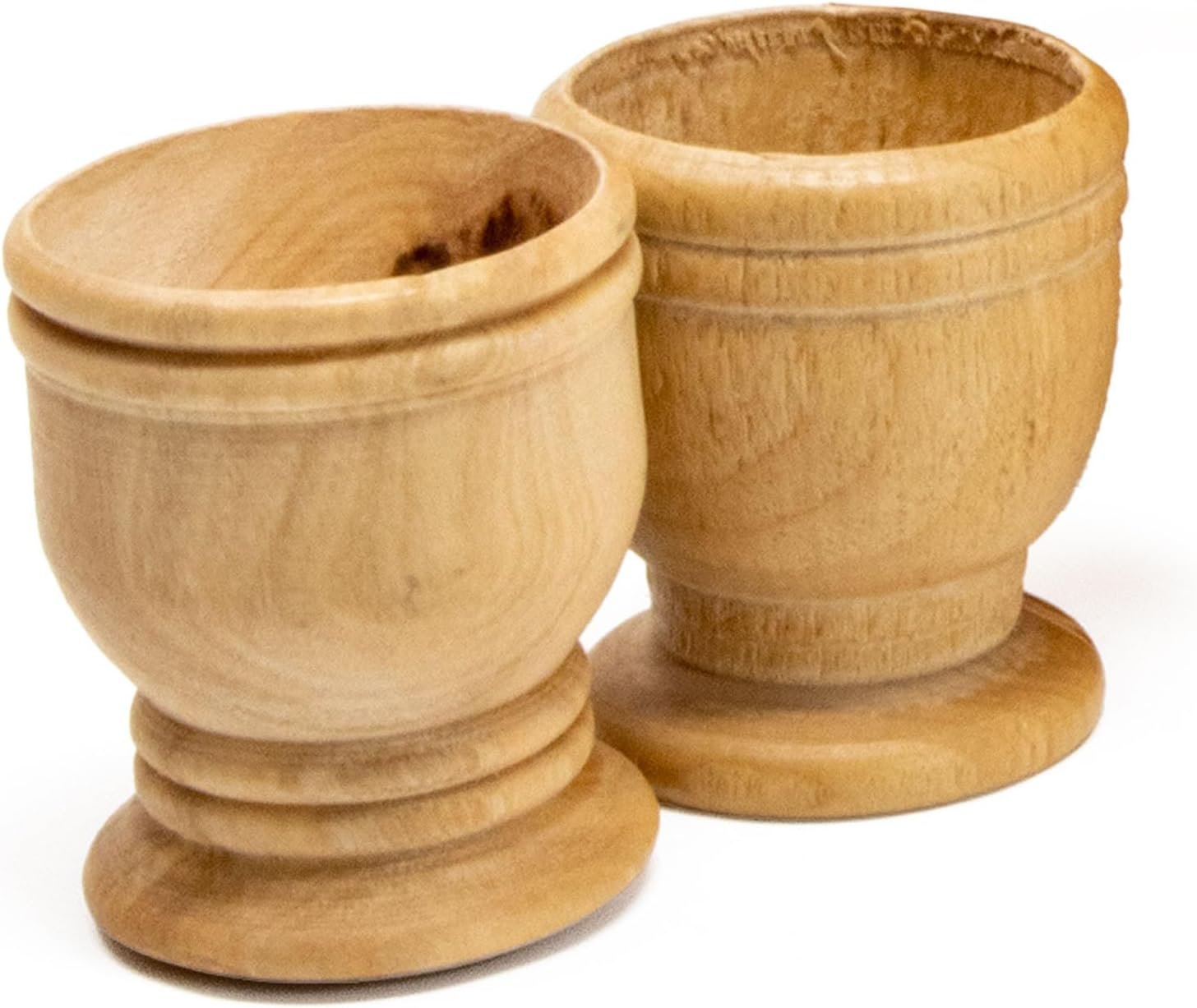 Holy Land Olive Wood Communion Cup – 2 Pack, 1.5″ Wooden Communion Cups For The Lords Supper, Christian Chalice Cup Communion Set From Israel – Wooden Goblet Holy Land Gifts From Jerusalem