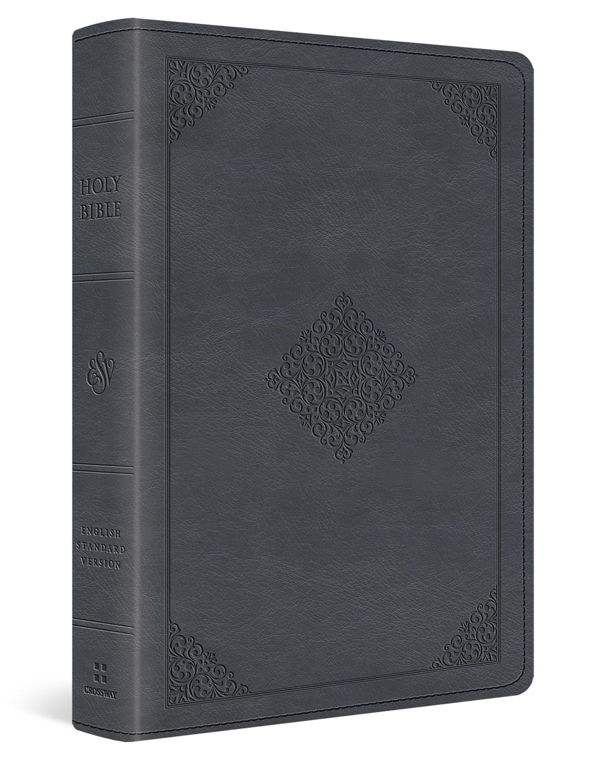 ESV Large Print Wide Margin Bible (TruTone, Slate Blue, Ornament Design): Holy Bible, English Standard Version