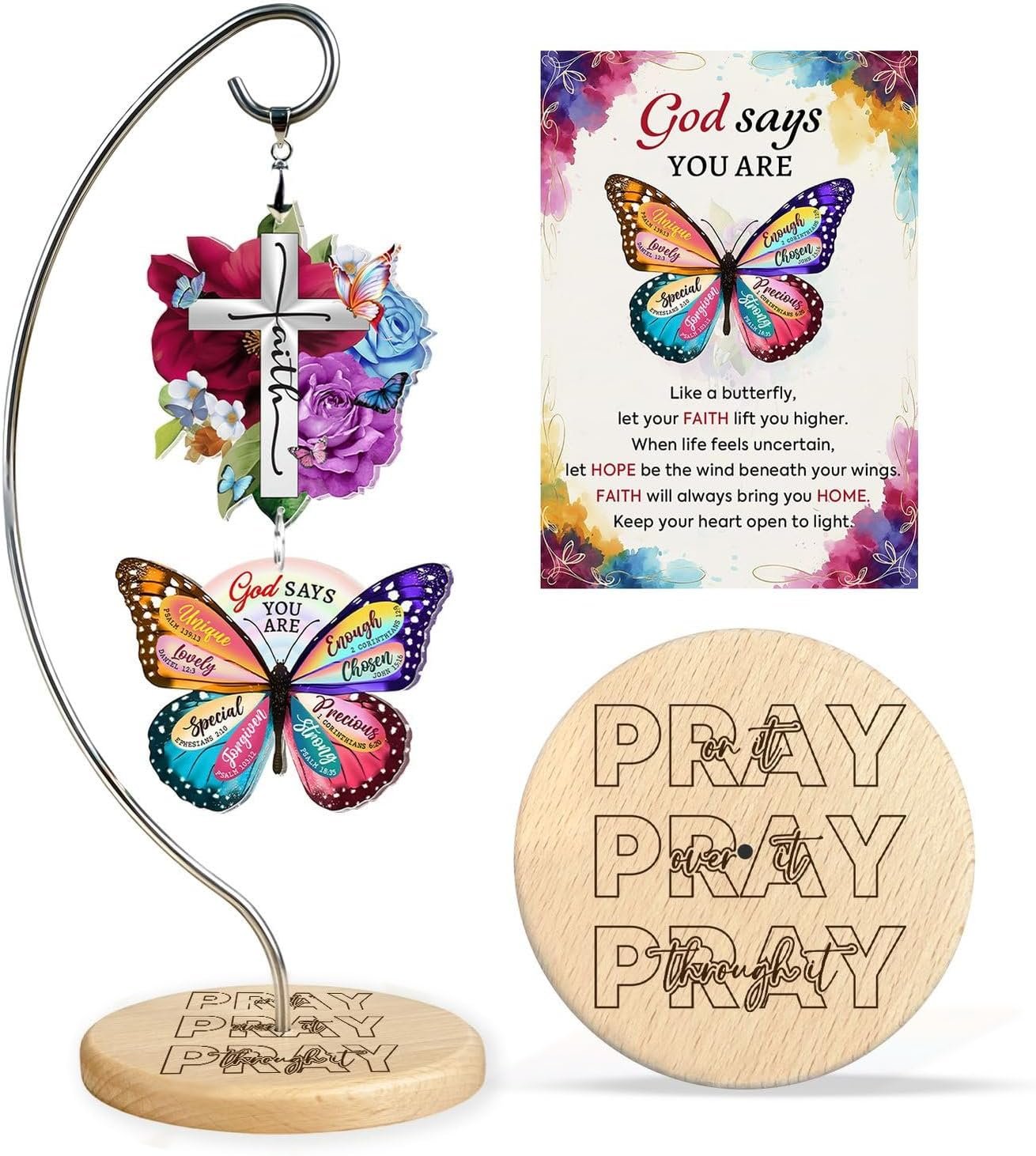 Christian Gifts for Women Birthday – Christmas Inspiration Religious Gifts for for Friends, Mom, Sister, Girl, Female Coworker, Christian – Christian Desk Decor – Religious Spiritual Gift