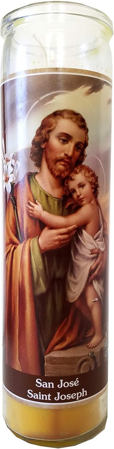 Staci19 Saint Joseph (San Jose) Yellow Devotional Candle