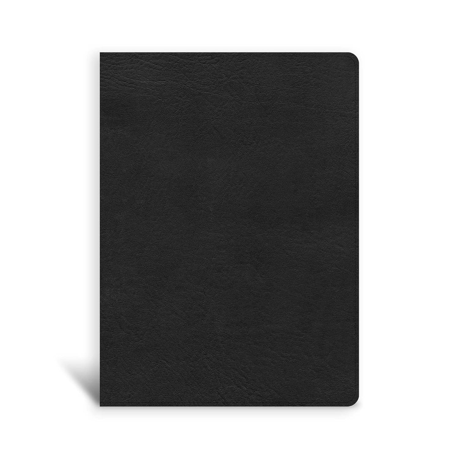 CSB Single-Column Wide-Margin Bible, Black LeatherTouch, Black Letter, Presentation Page, Full-Color Maps, Easy-to-Read Bible Serif Type
