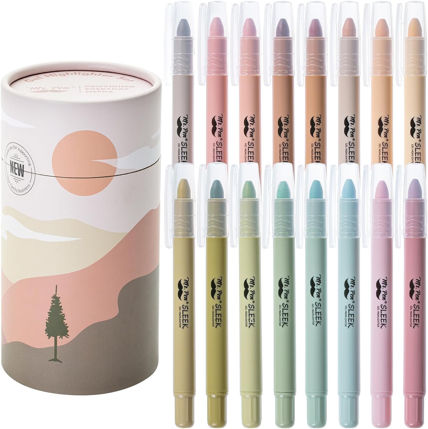 Mr. Pen- No Bleed Gel Highlighters, Assorted Colors, 16 Pack, Bible Highlighters and Pens No Bleed, Bible Markers for Study, Journaling, School Supplies and Accessories