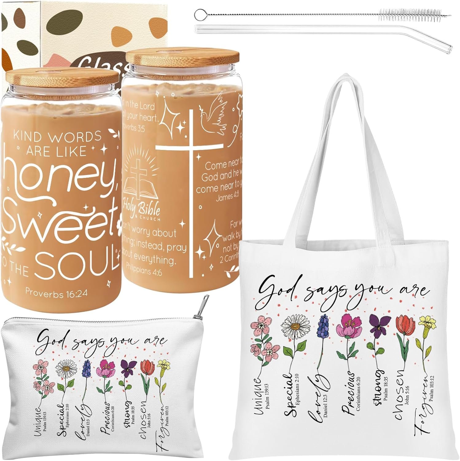 Christian Gifts for Women, Religious Faith Based Present, Bible Bags for Women, Spiritual Inspirational Christmas Birthday Gifts for Mom Best Friend Sister