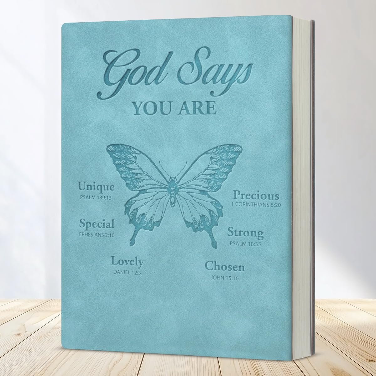Christian Journal Notebook Bible Verse God Says You Are Unique Psalm 139:13 Scripture Religious Writing Notebook Gifts