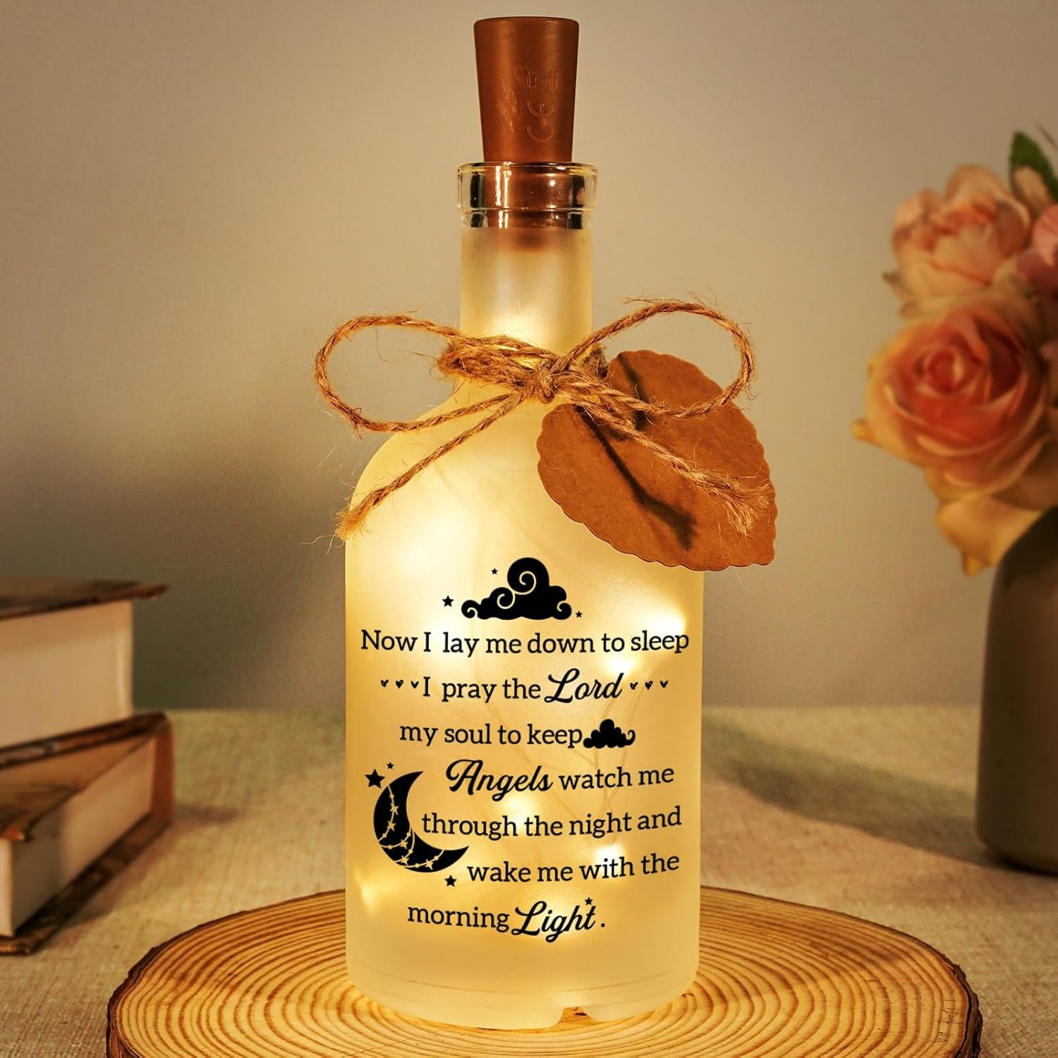 Vetbuosa Baptism Gifts for Girl Boy, Christening Gifts for Girl, Night Light for Bedtime Prayer, Baptismal Birthday Gift for Kids Baby, Christian Gift for Women, Easter Decorations for Home