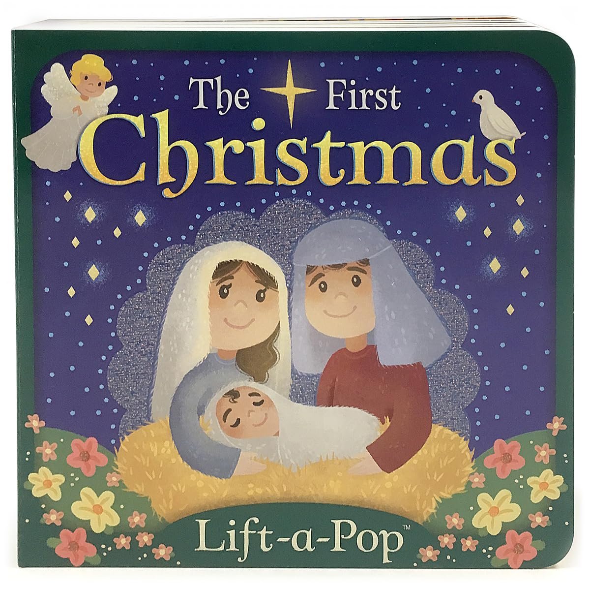 The First Christmas: Lift-a-Pop Pop-Up Nativity Board Book for Christians to Celebrate the Birth of Baby Jesus – Holiday Gift For Babies and Toddlers (Little Sunbeams)