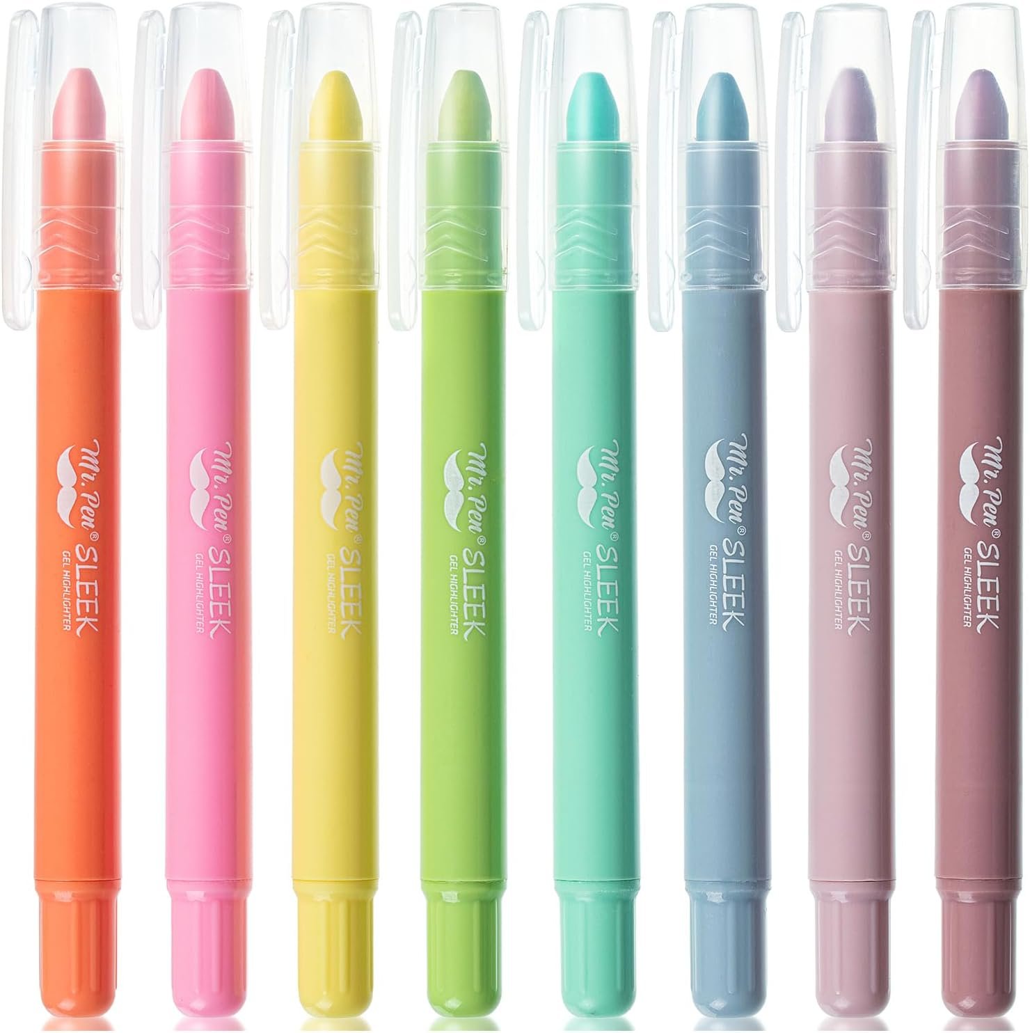 Mr. Pen- No Bleed Gel Highlighters, Candy Colors, 8 Pack, Bible Highlighters and Pens No Bleed, Bible Markers for Study, Journaling, School Supplies and Accessories