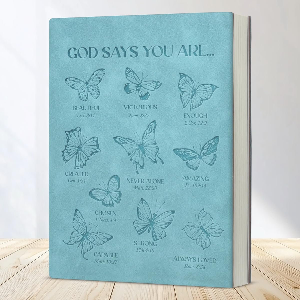 Christian Notebook Gifts Religious God Says You Are Beautiful Ecclesiastes 3:11 Bible Verse Writing Notebook Journal