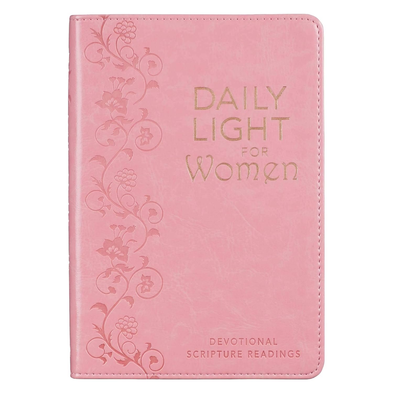 Daily Light For Women Classic Collection of 366 Devotional Scripture Readings from ESV Bible – Pink Faux Leather Flexcover Gift Book for Women w/Ribbon Marker, Gilt-Edge Pages