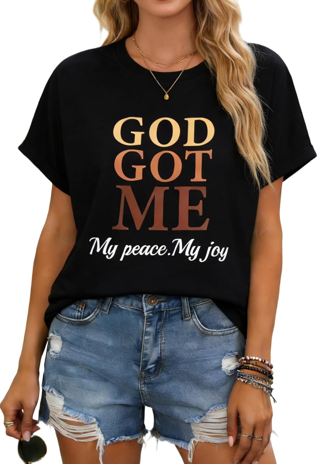 Christian Shirt Women Jesus T-Shirt: Oversized Religious Tops Funny Faith Graphic Tees Summer Casual Crew Neck Outfits