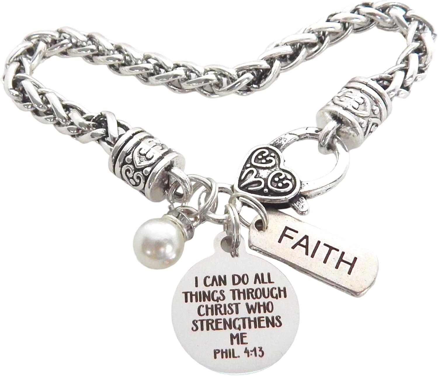 Religious Bible Verse Bracelet for Her Scripture Quotes Bracelet Faith Christian Jewelry Encouragement for Women Friend