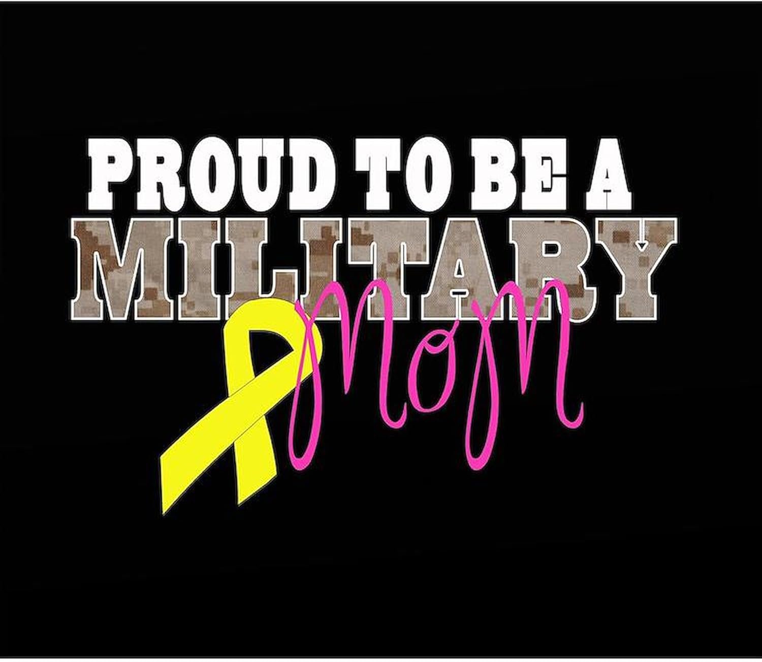 CafePress Proud to Be Military Mom Square Car Magnet 3 X 3 Square Car Magnet, Magnetic Bumper Display