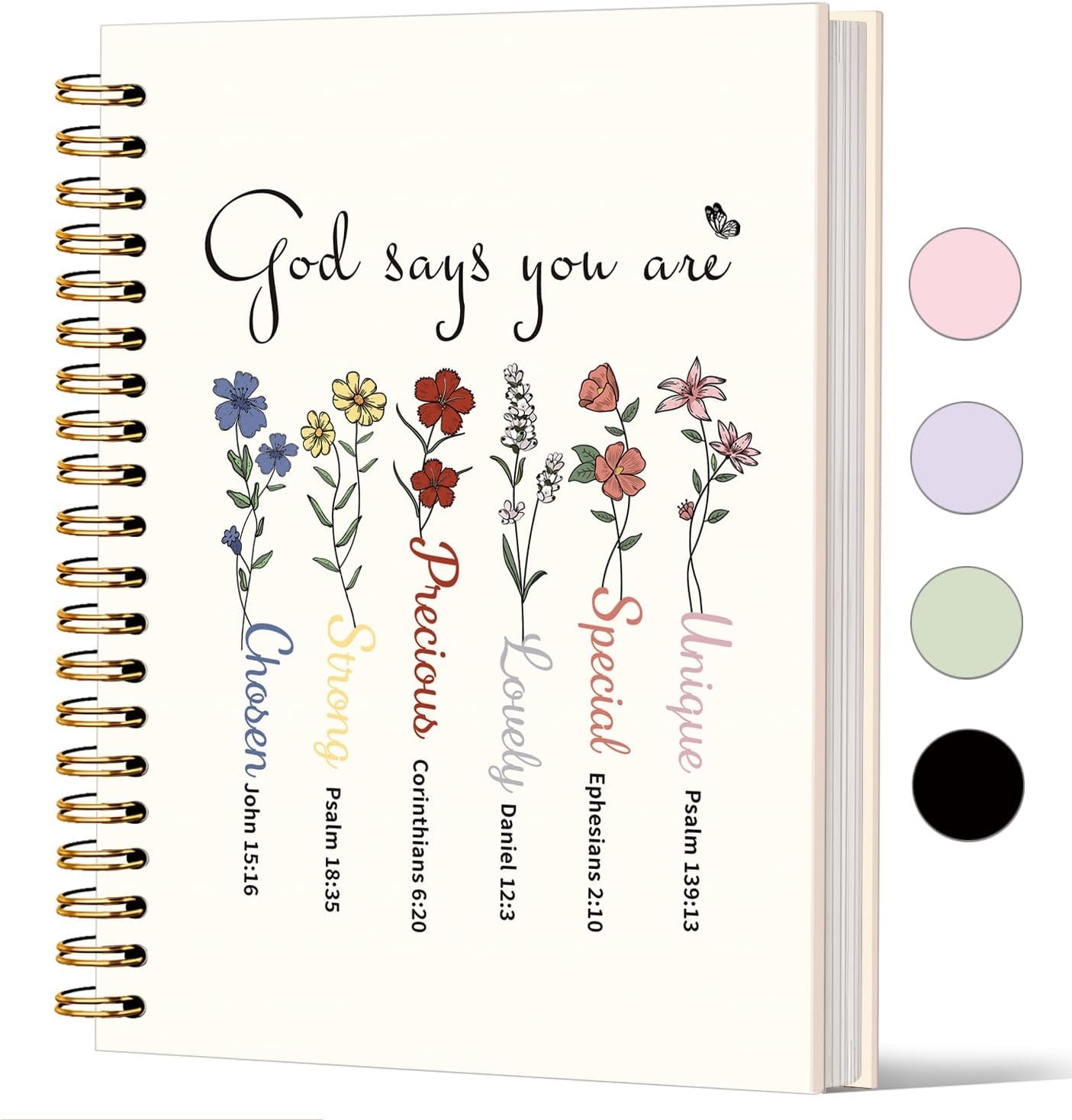 Lacama Bible Journal for Women，Christian Gifts for Women，Notebook for Bible Notes, Prayer Journal for Women, Church Notes Notebook Jesus Journal, Bible Study Supplies, Faith Journaling A5