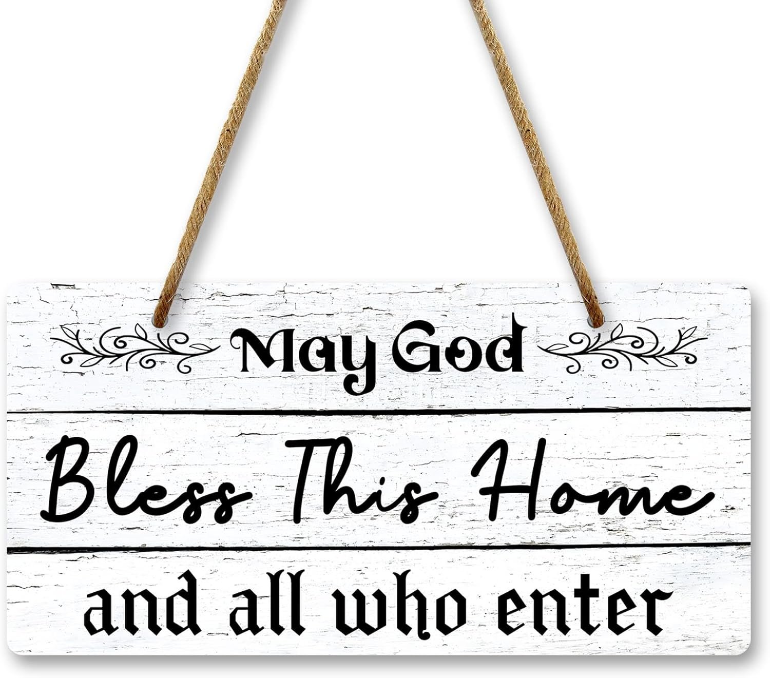 Religious Home Decor Blessed Sign Plastic Hanging Sign Christian Gifts God Bless Sign Welcome Porch Wall Sign Printed Wall Art Sign Housewarming Gift Scripture Sign Farmhouse Decor for Home