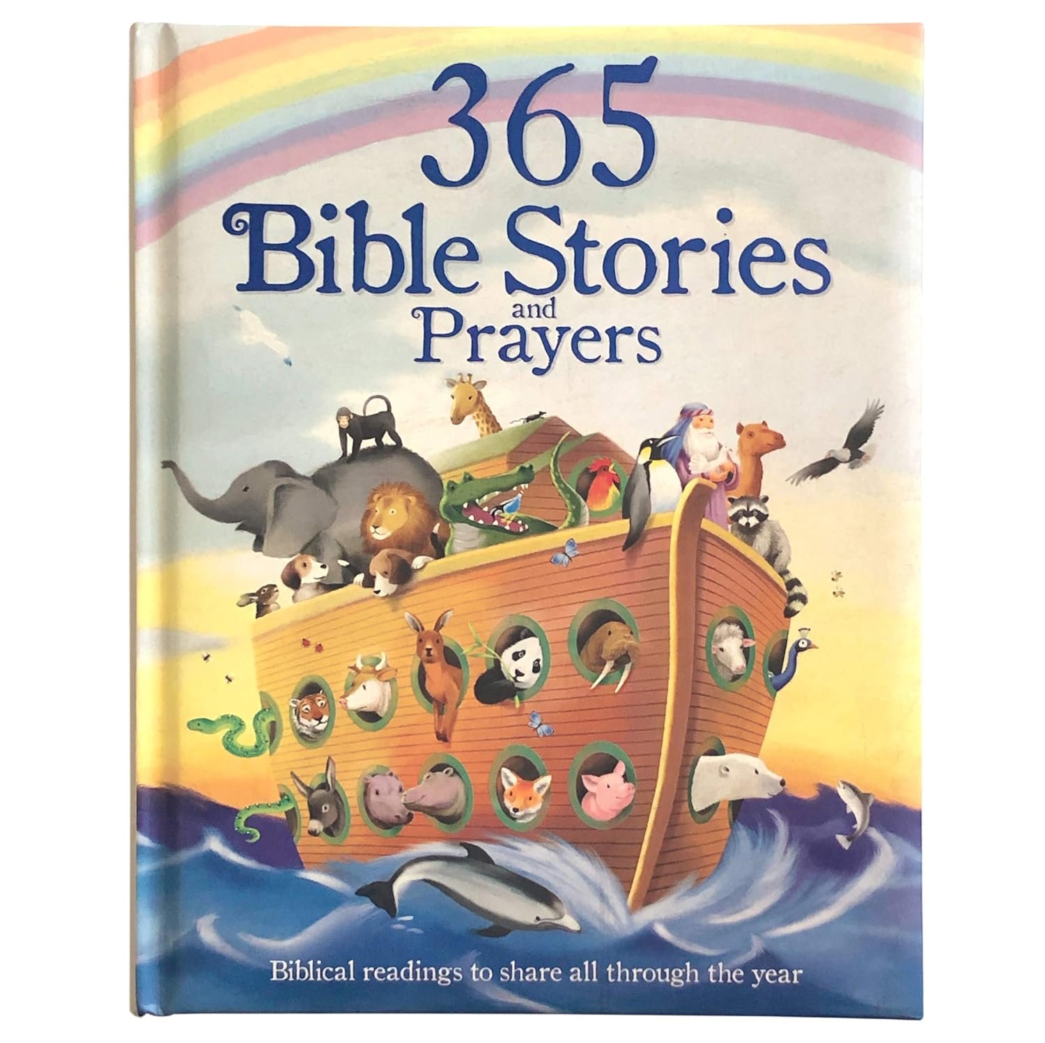 365 Bible Stories and Prayers Padded Treasury – Gift for Easter, Christmas, Communions, Baptism, Birthdays (Little Sunbeams)
