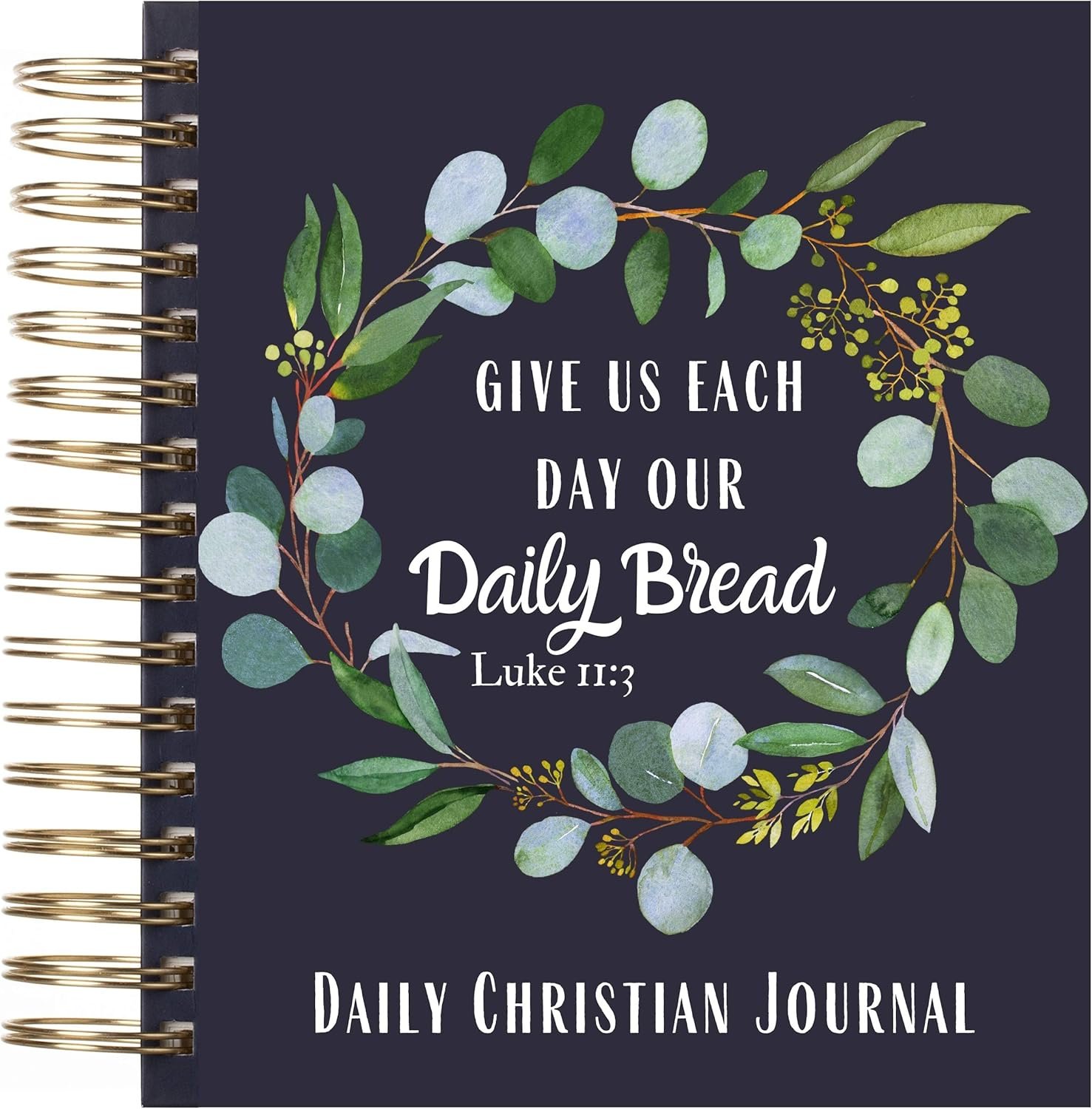 Mr. Pen- Christian Journals for Women & Men, 8.5″ x 6.5″, 365 Pages, Navy Blue Hardcover & Gold Spiral Binding, Bible Journal for Women, Bible Notebook