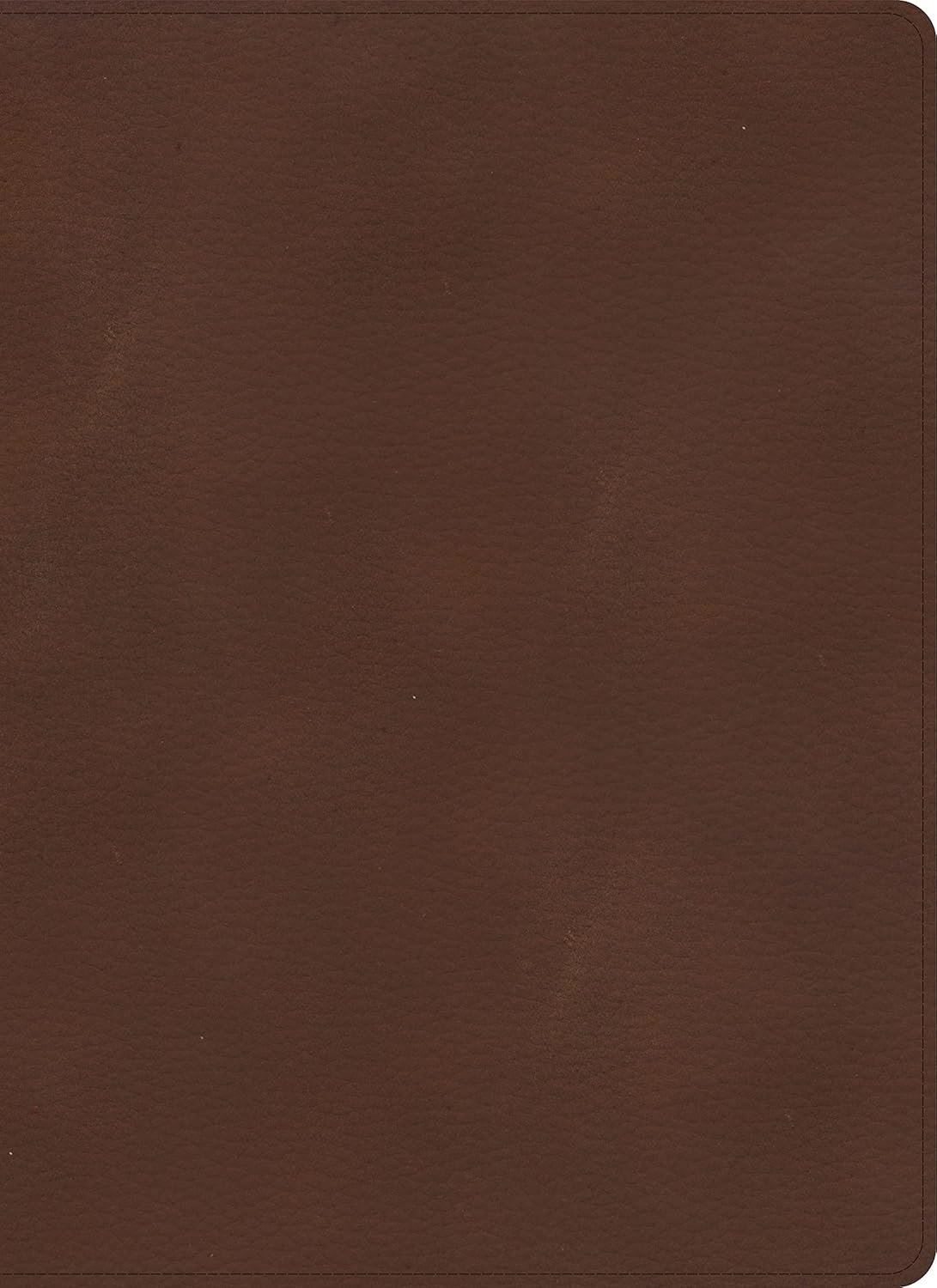 KJV Single-Column Wide-Margin Bible, Brown LeatherTouch, Red Letter, Pure Cambridge Text, Wide Margins, Full-Color Maps, Easy-to-Read Bible MCM Type