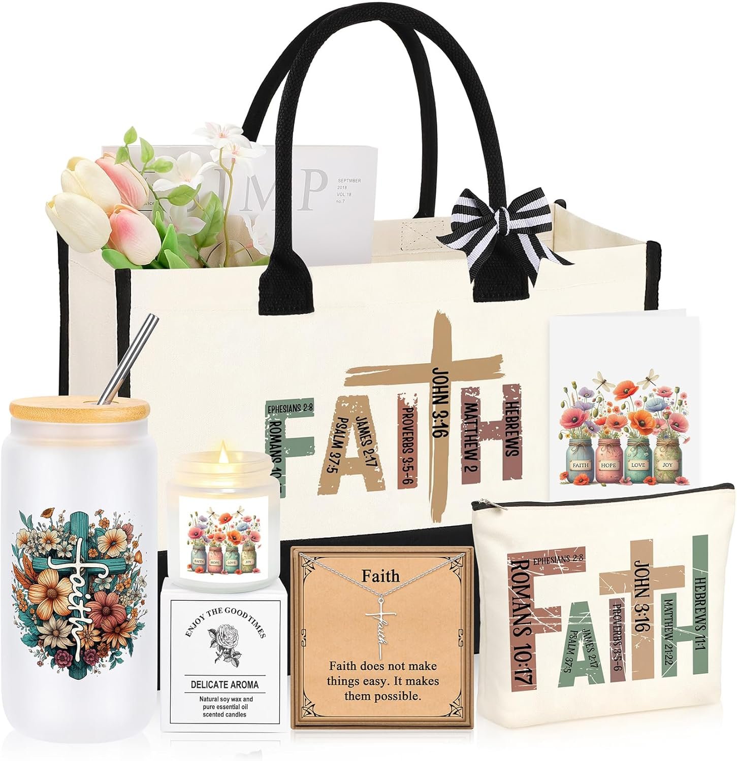 Christian Religious Gifts for Women Faith, Christmas Birthday Gifts for Christians Women Mom Daughter Sister Aunt Teacher Best Friend Grandma Easter Valentines Mothers Day Ideas Present