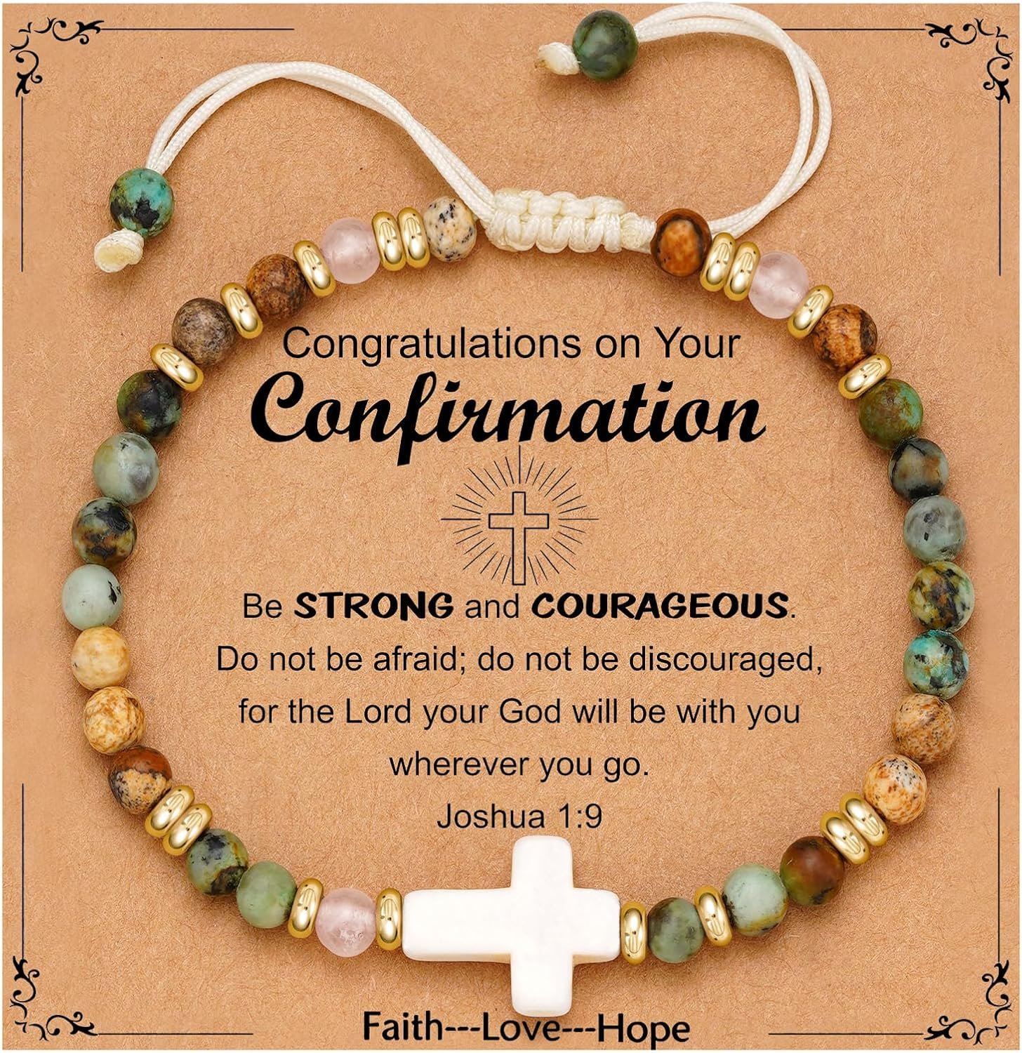 Baptism First Communion Confirmation Gifts-Christian Cross Bracelet for Women,Religious Faith Jewelry