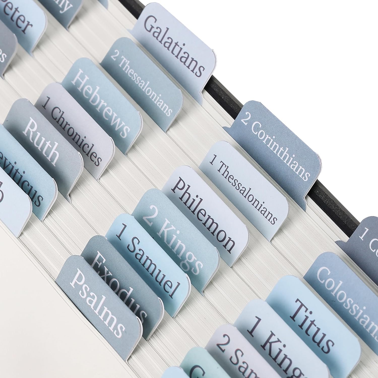 Mr. Pen- Laminated Bible Tabs, 75 pcs, Easy-to-Read & Apply, Tear Resistant Index Tabs for Women and Men, Bible Study, Journaling, Prayer & Scripture Navigation