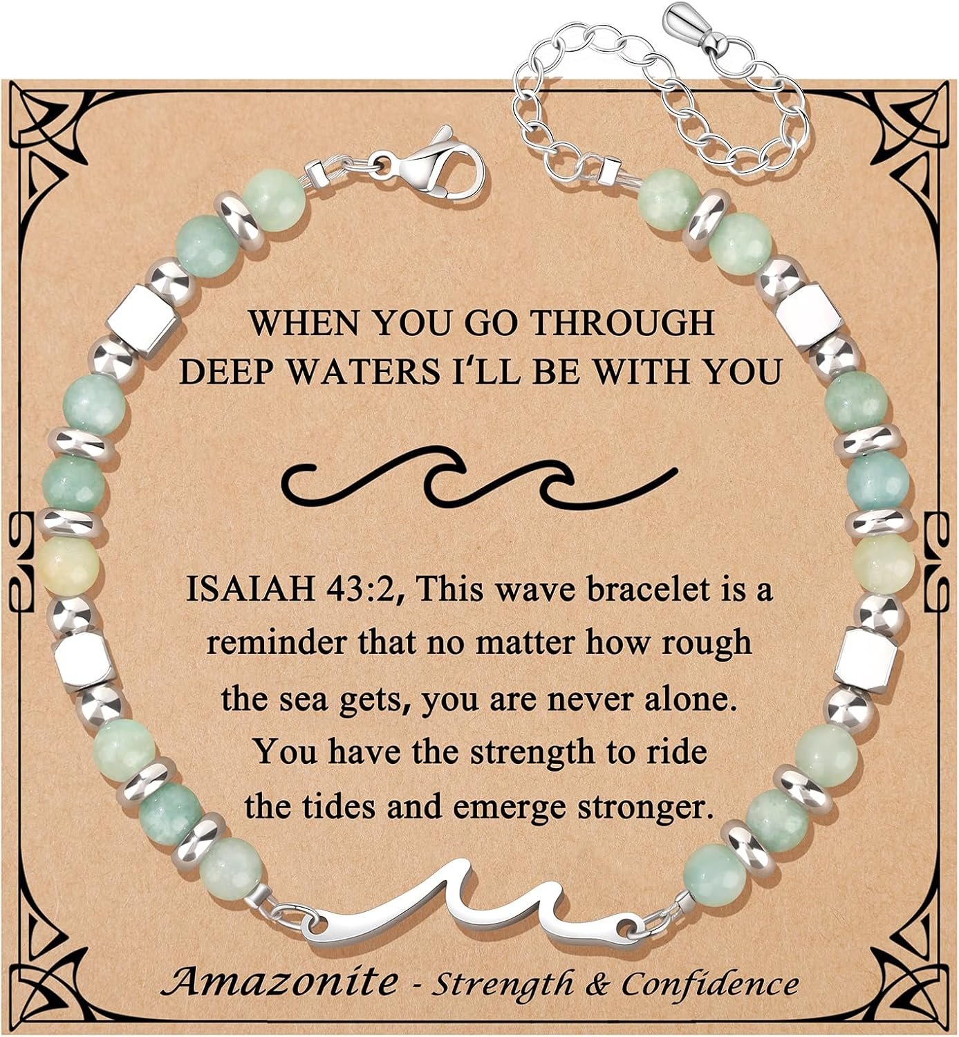 JoycuFF 𝗚𝗶𝗳𝘁𝘀 𝗳𝗼𝗿 𝗪𝗼𝗺𝗲𝗻 𝗪𝗮𝘃𝗲 𝗕𝗿𝗮𝗰𝗲𝗹𝗲𝘁 Birthday Graduation Christmas Valentines Mothers Day Meaningful Gifts Unique Wave Bracelets for Women