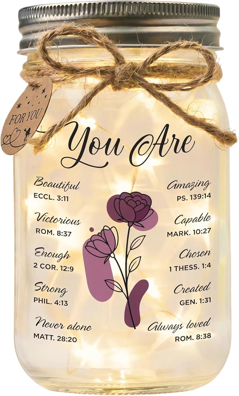 SOLMAY Christian Gifts for Women, Birthday Gift for Best Friend, Graduation Gifts for Women, Inspirational Faith Keepsake with Quotes, Religious Present for New Chapter